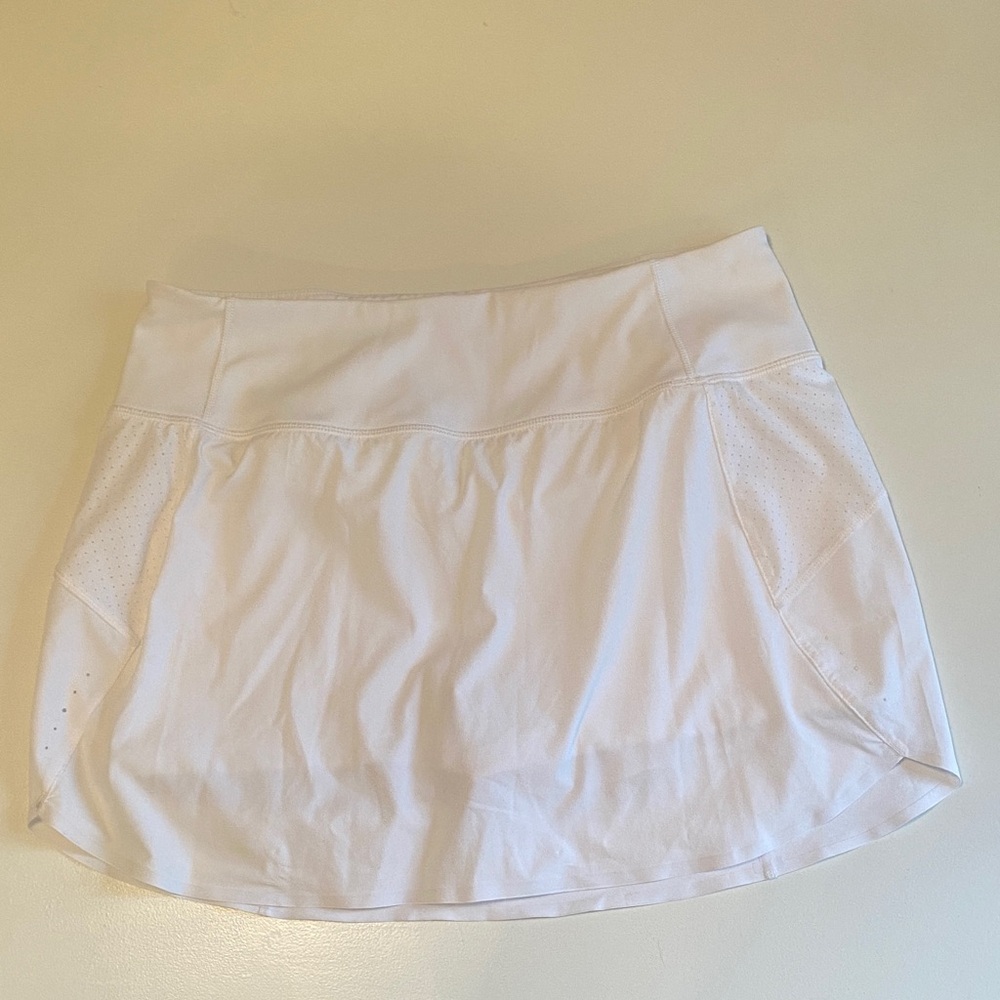 Athleta Run With It 14” White Skort